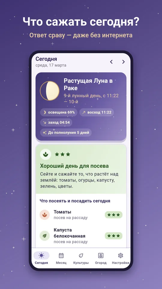 Лунный календарь: что сажать сегодня